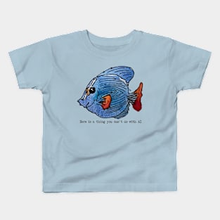 Fish Without AI Kids T-Shirt